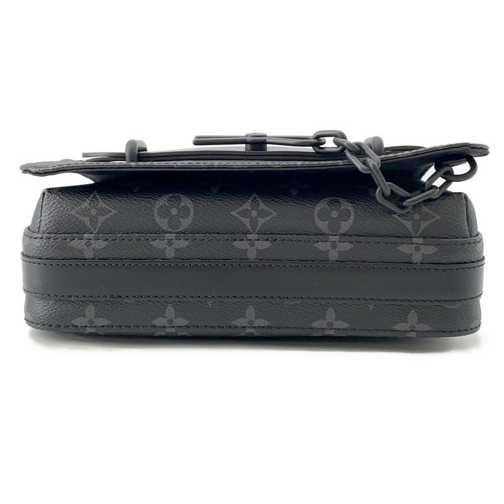 Louis Vuitton Shoulder Bag Monogram Eclipse Black Steamer Messenger Black - Picture 3 of 12